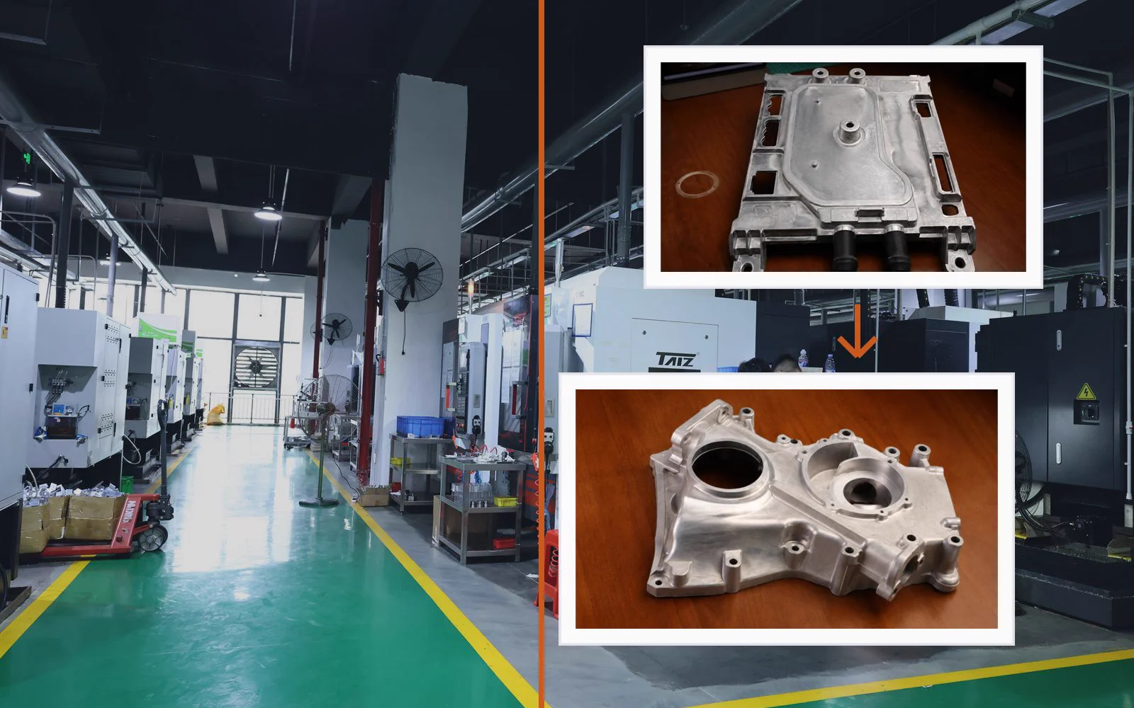 Industrial equipment component manufacturing