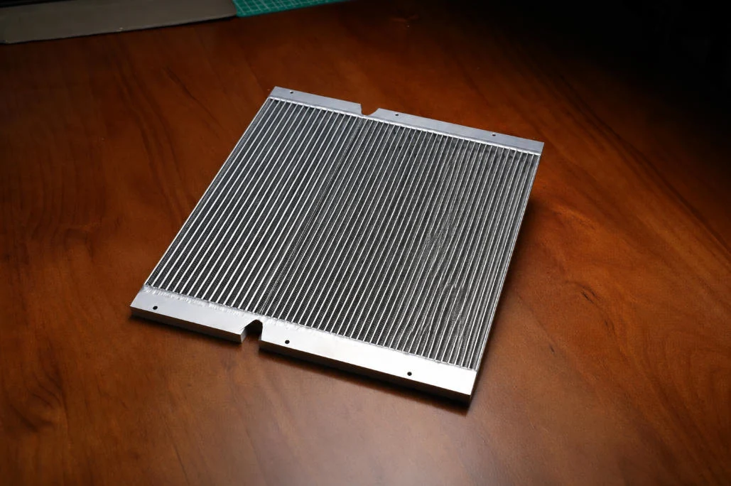 Cold chamber aluminum die casting heat sink structure for OEM thermal management applications