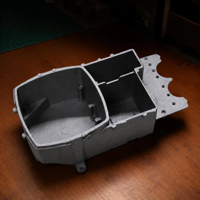Cold chamber aluminum die casting structural housing for OEM enclosure applications