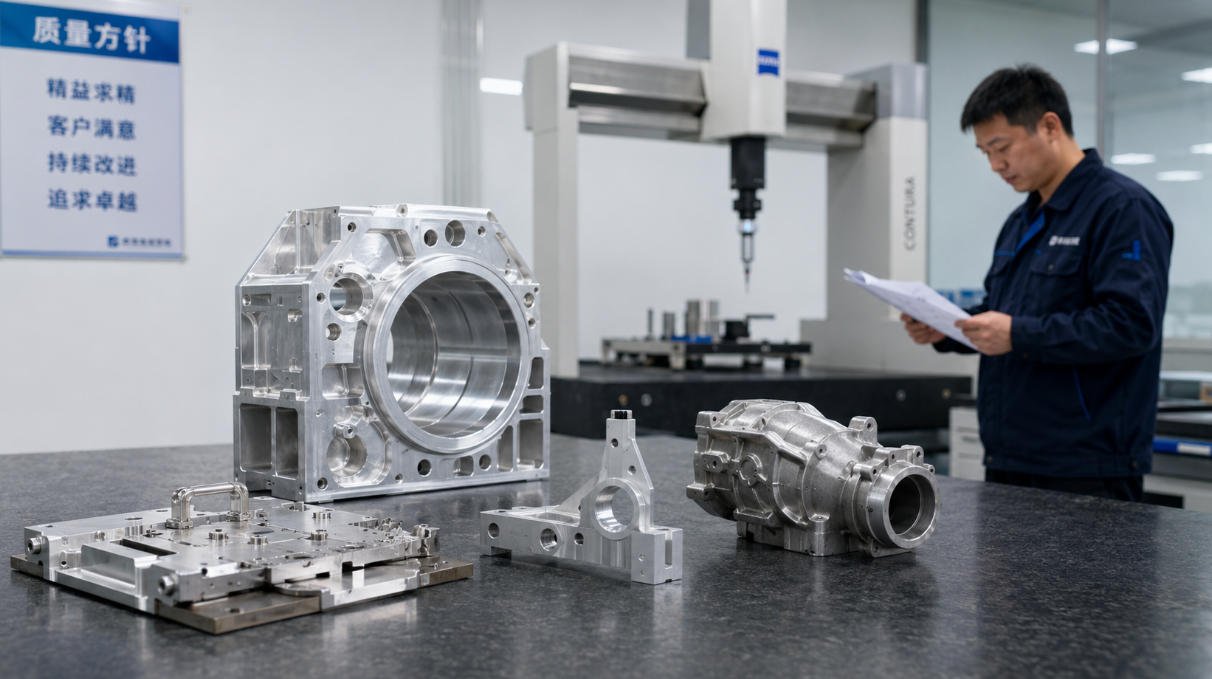 Precision CNC Machining CMM inspection for tight tolerance OEM components and engineering applications