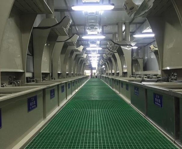 Surface finishing line for aluminum die casting parts