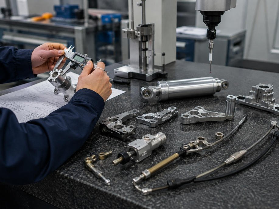 Quality inspection of aircraft seat actuator and locking components