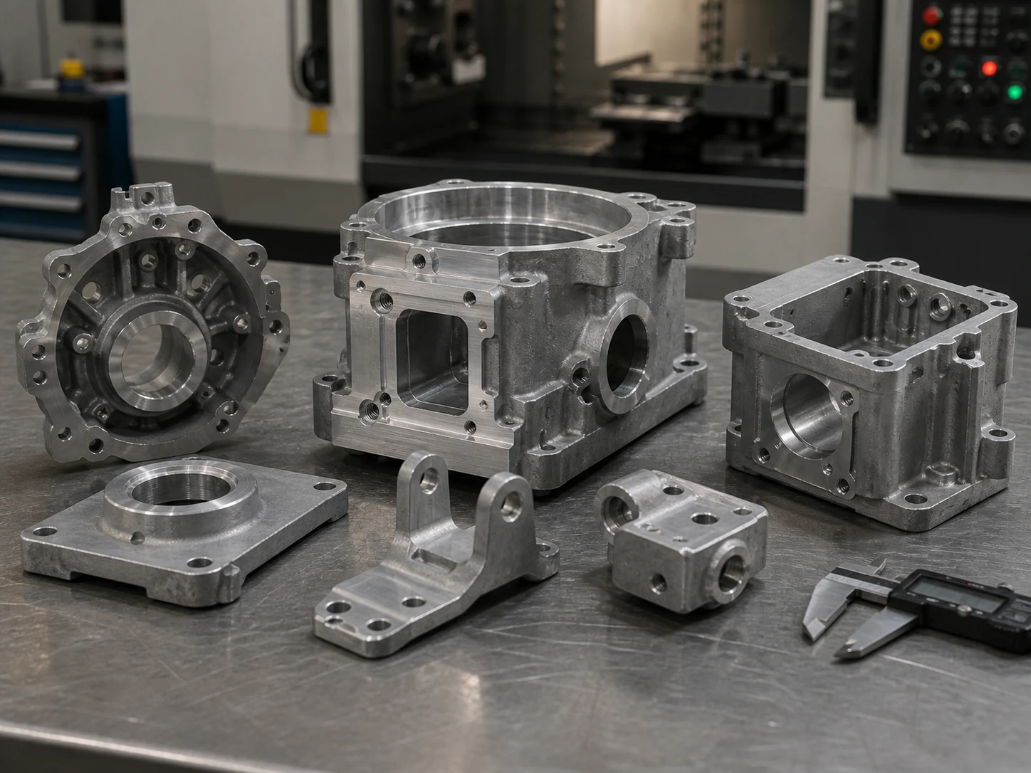 Zinc die cast parts with secondary CNC machined bores, threads and mounting faces